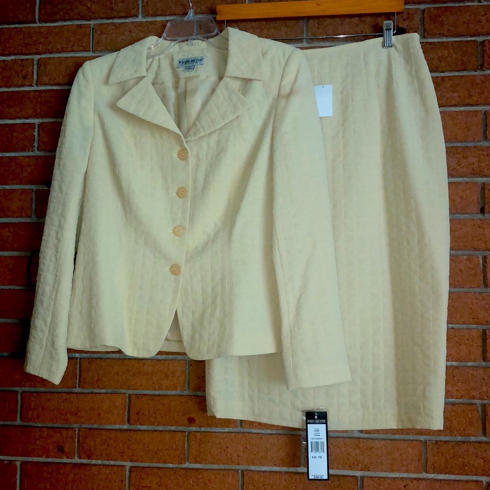 🌾JOHN MEYERS🌾2-PIECE TEXTURED SKIRT SUIT🌾